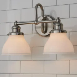 Montpelier Vanity Light - 2 Light - Milk