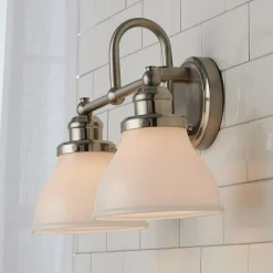 Montpelier Vanity Light - 2 Light - Milk