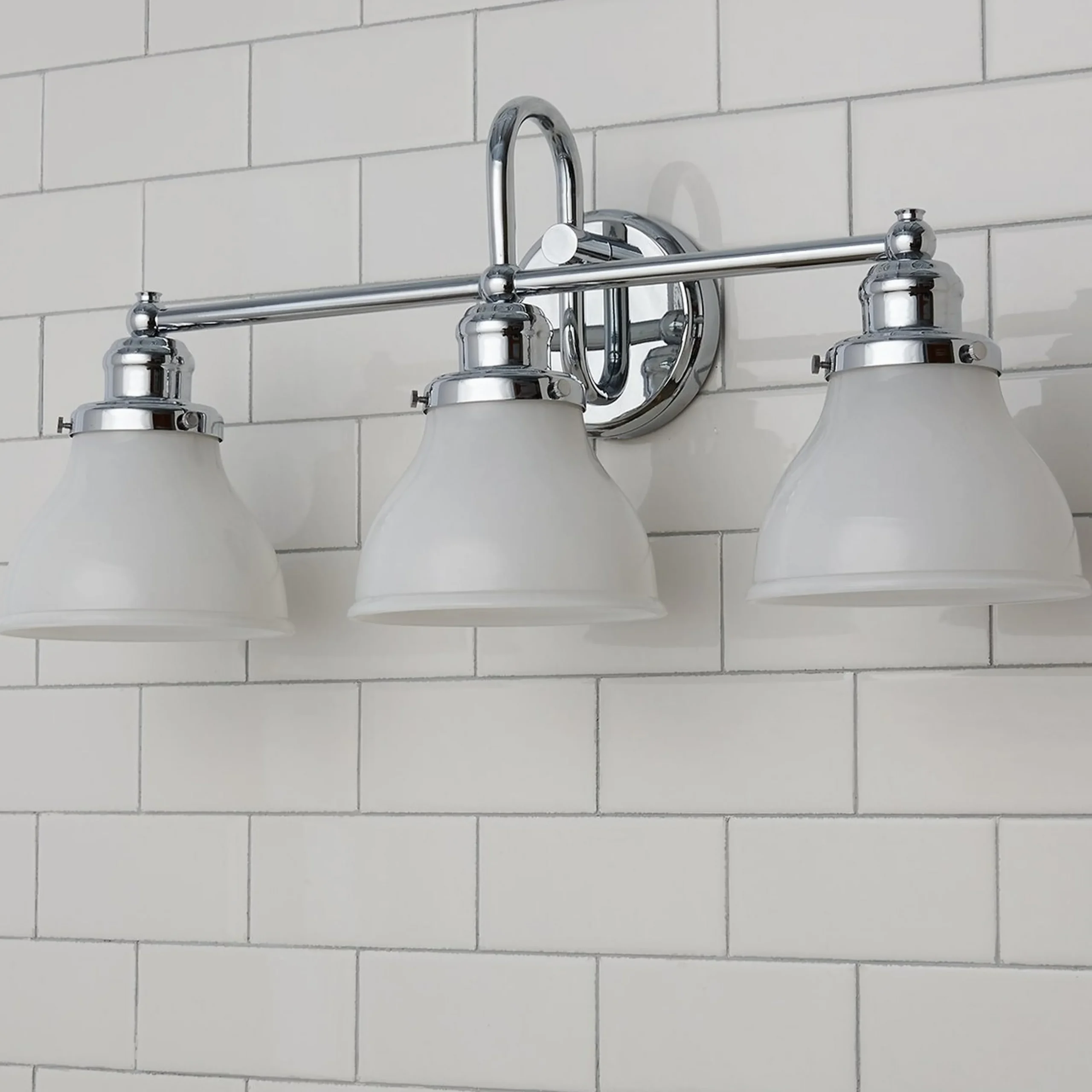 Montpelier Vanity Light - 3 Light - Milk