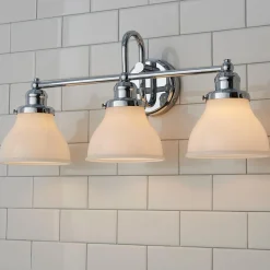 Montpelier Vanity Light - 3 Light - Milk