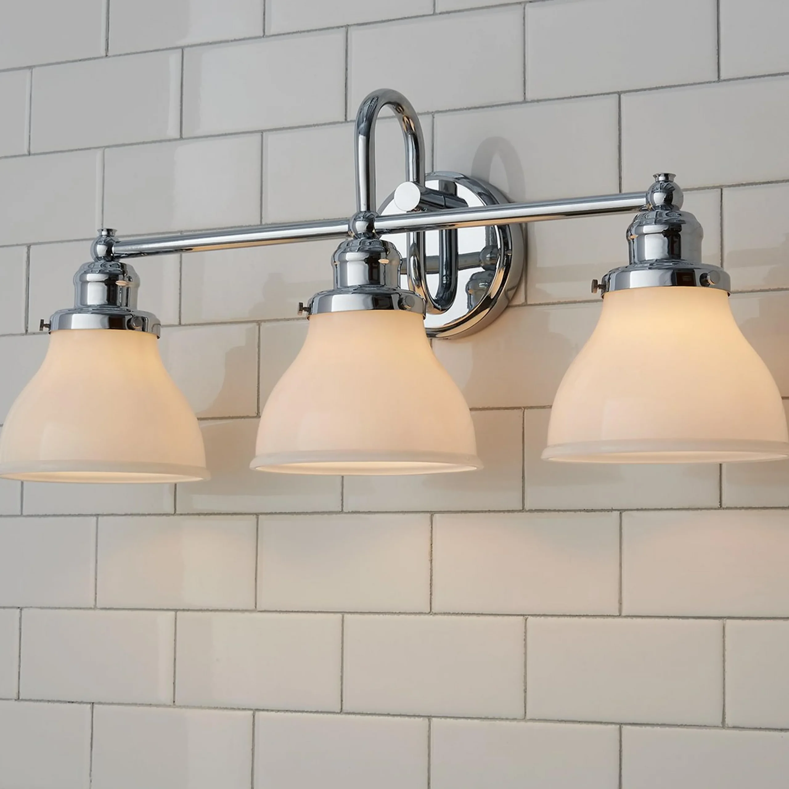 Montpelier Vanity Light - 3 Light - Milk