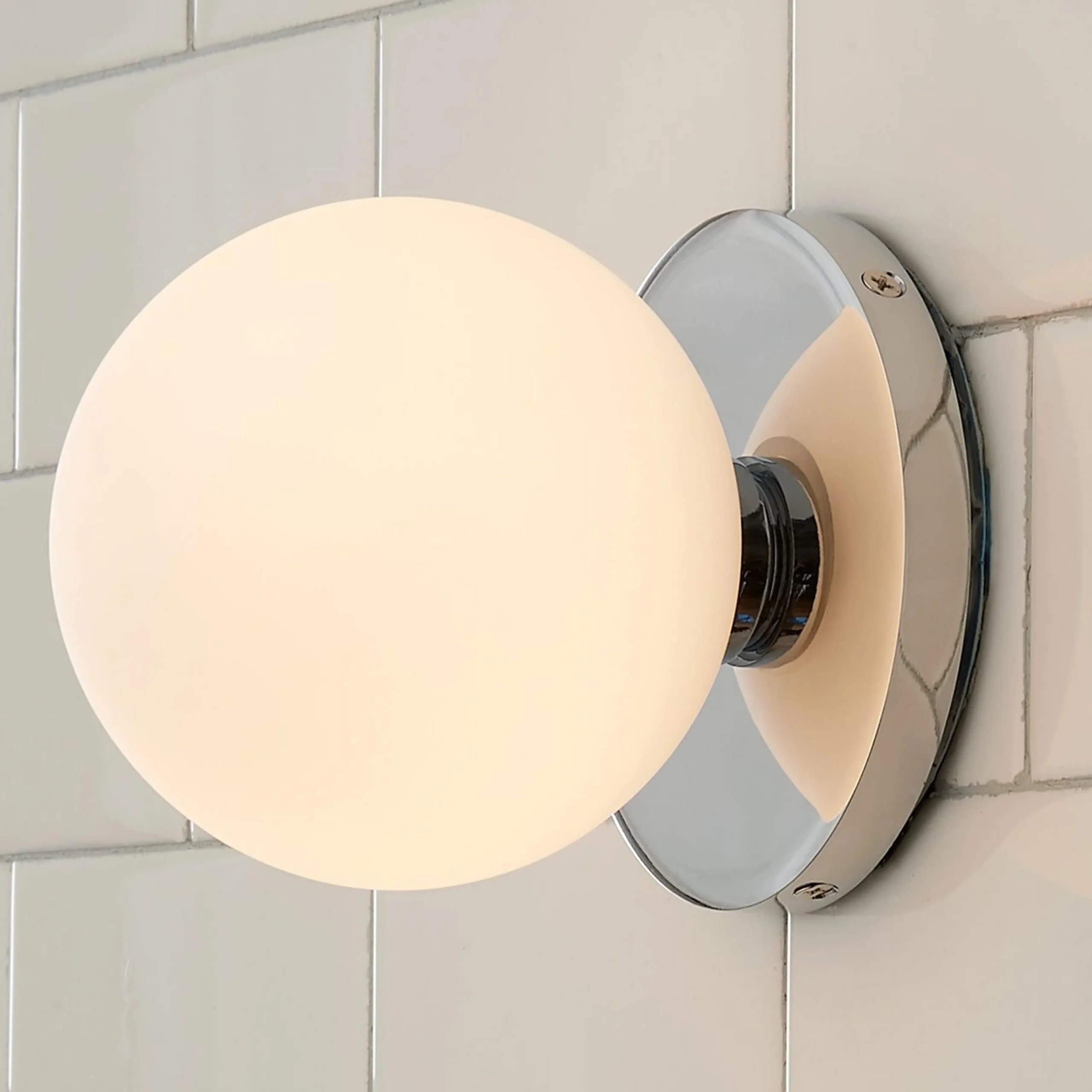 Mounted Globe Ring Bath Sconce - 1 Light