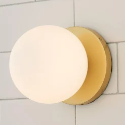 Mounted Globe Ring Bath Sconce - 1 Light