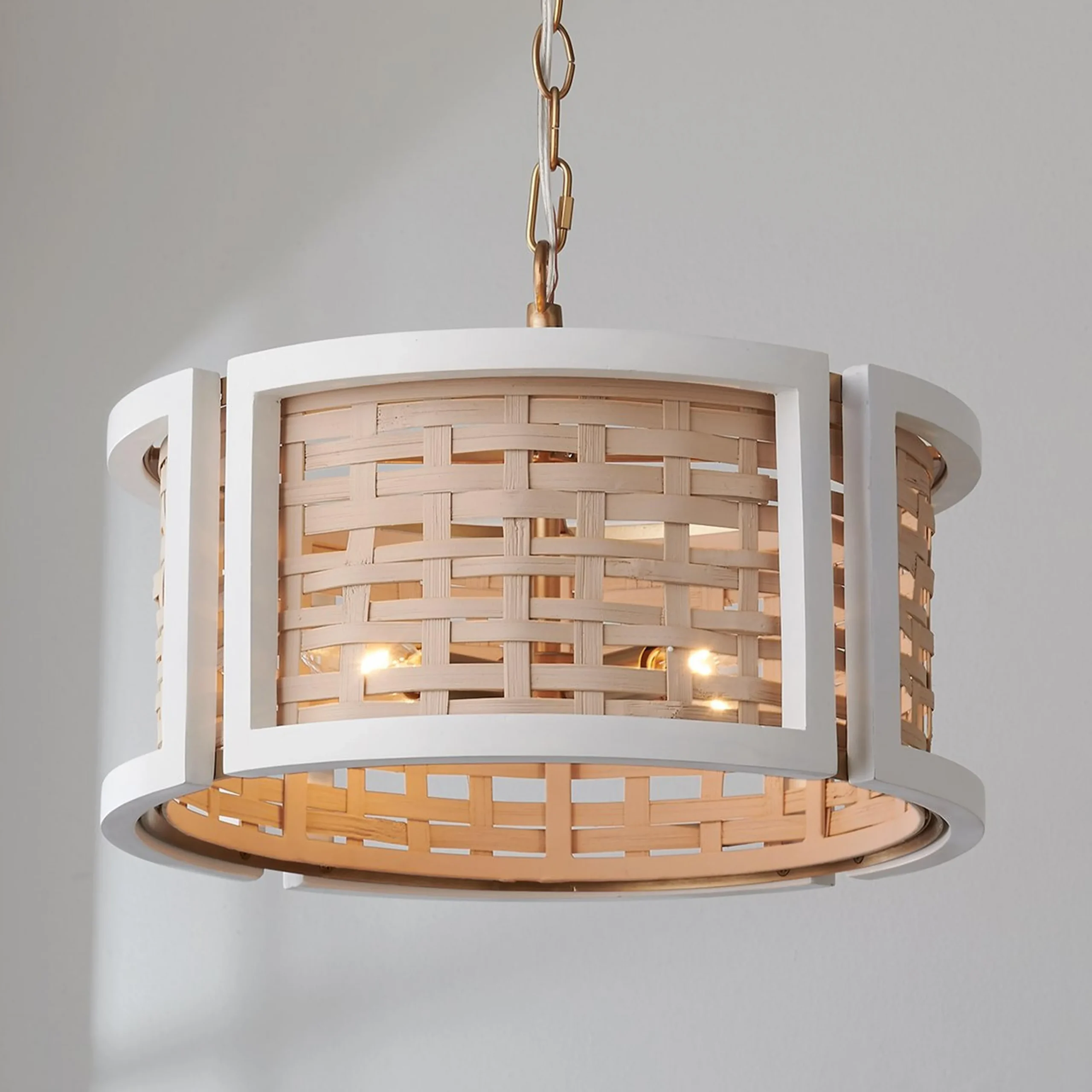 Natural Navarro Convertible Semi-Flush Ceiling Light