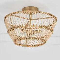 Natural Rowan Convertible Semi-Flush Ceiling Light