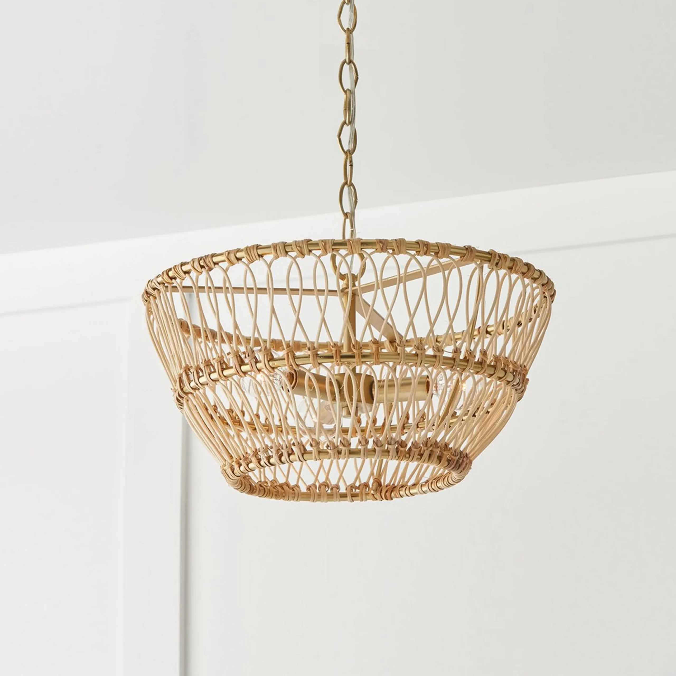 Natural Rowan Convertible Semi-Flush Ceiling Light