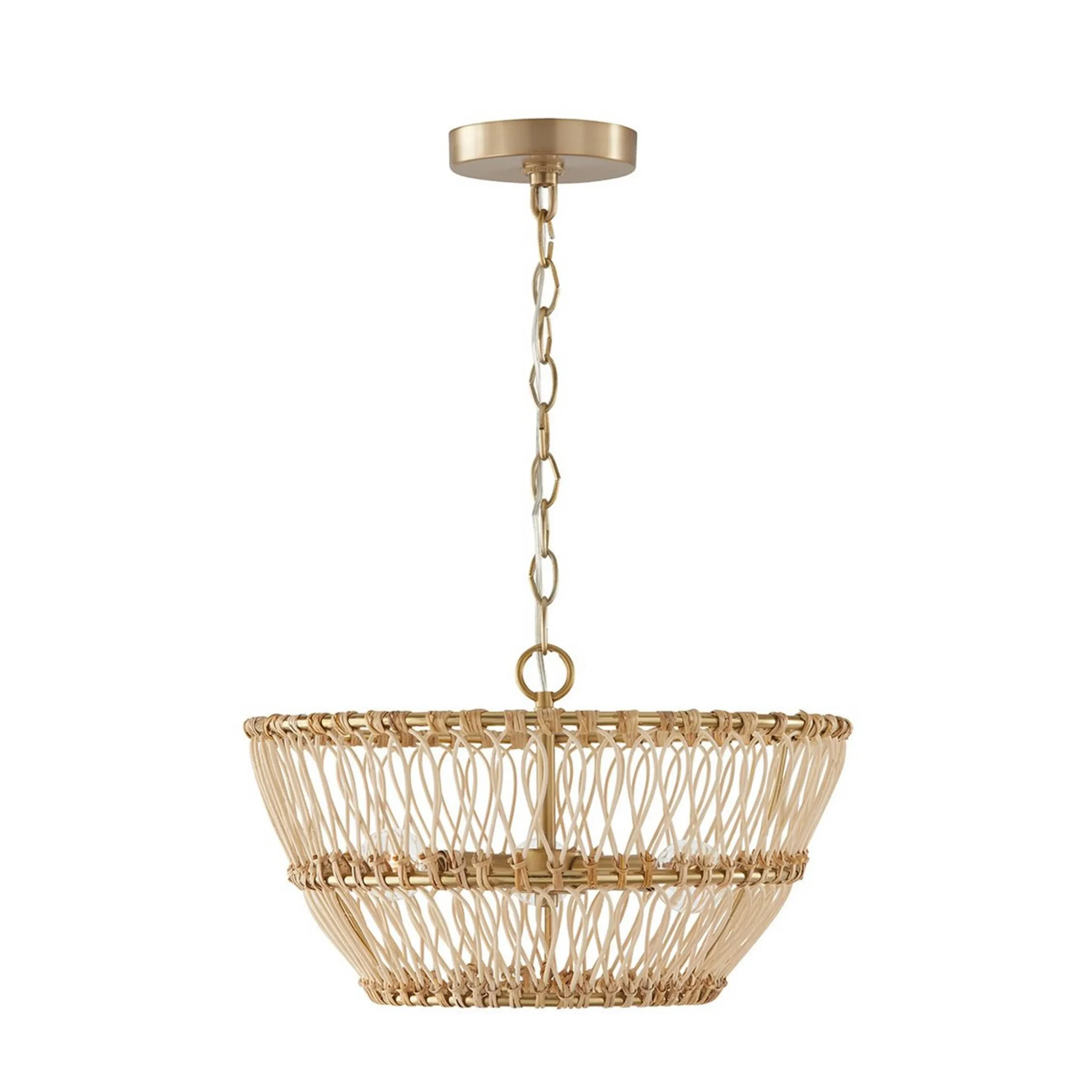 Natural Rowan Convertible Semi-Flush Ceiling Light