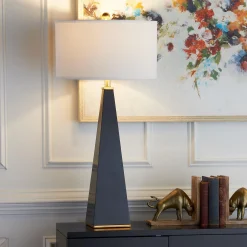 Noir Triangular Table Lamp