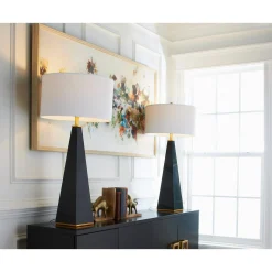 Noir Triangular Table Lamp