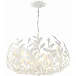 Olive Leaf Blooming Chandelier - 6 Light