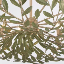 Olive Leaf Blooming Chandelier - 12 Light