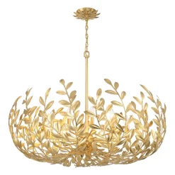 Olive Leaf Blooming Chandelier - 12 Light