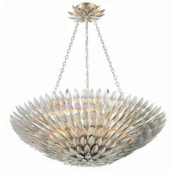 Olive Leaf Convertible Chandelier - 8 Light