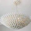 Olive Leaf Convertible Chandelier - 6 Light