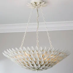 Olive Leaf Convertible Chandelier - 6 Light