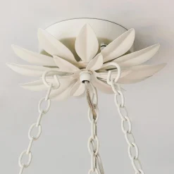 Olive Leaf Convertible Chandelier - 6 Light