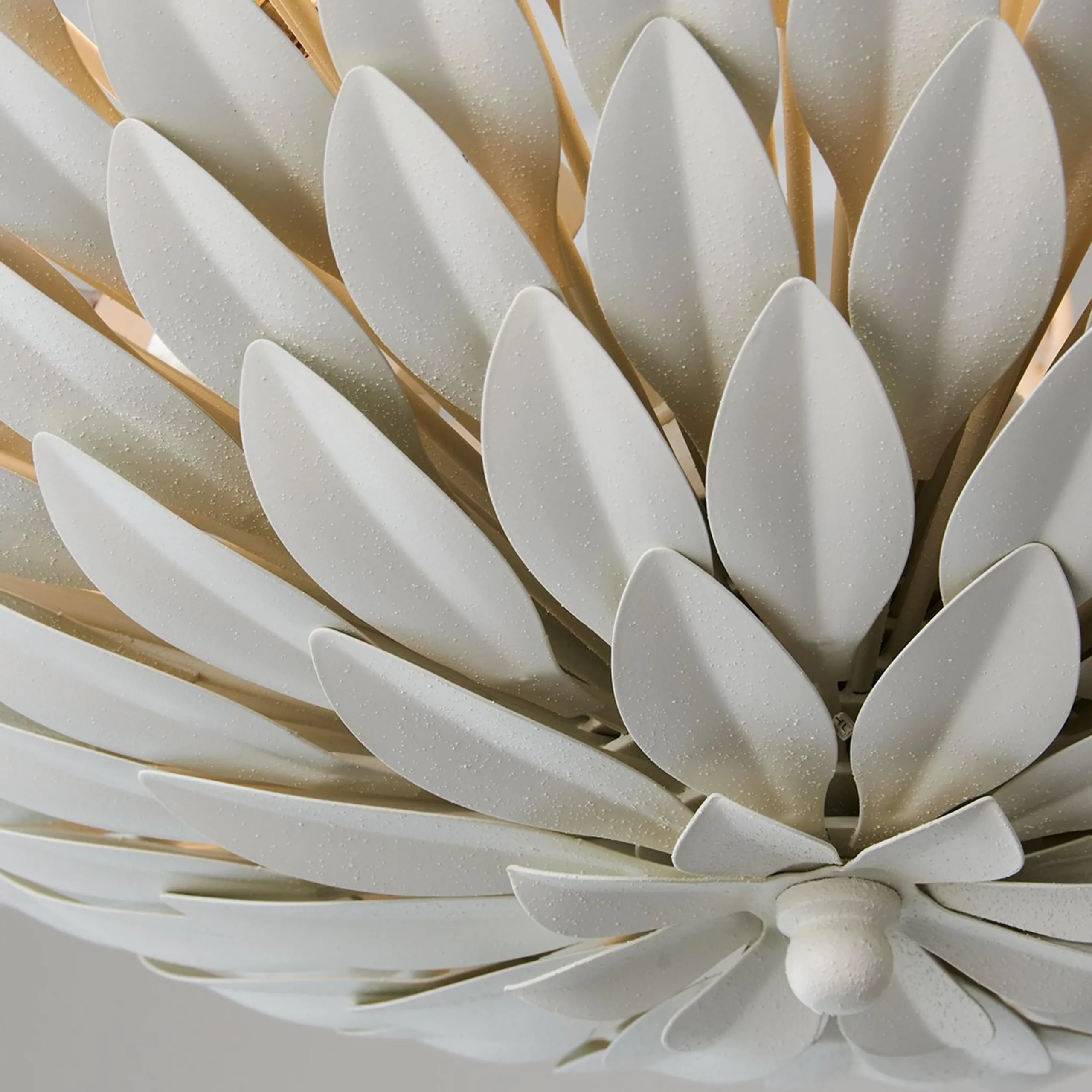 Olive Leaf Convertible Chandelier - 6 Light