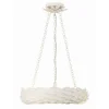 Olive Leaf Convertible Halo Chandelier - 18"