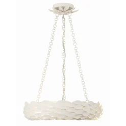 Olive Leaf Convertible Halo Chandelier - 18"