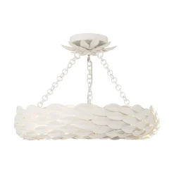 Olive Leaf Convertible Halo Chandelier - 18