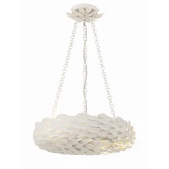 Olive Leaf Convertible Halo Chandelier - 18
