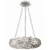 Olive Leaf Convertible Halo Chandelier - 18"