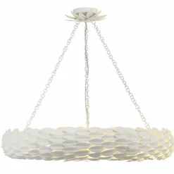 Olive Leaf Convertible Halo Chandelier - 34