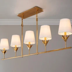 Olive Leaf Island Chandelier