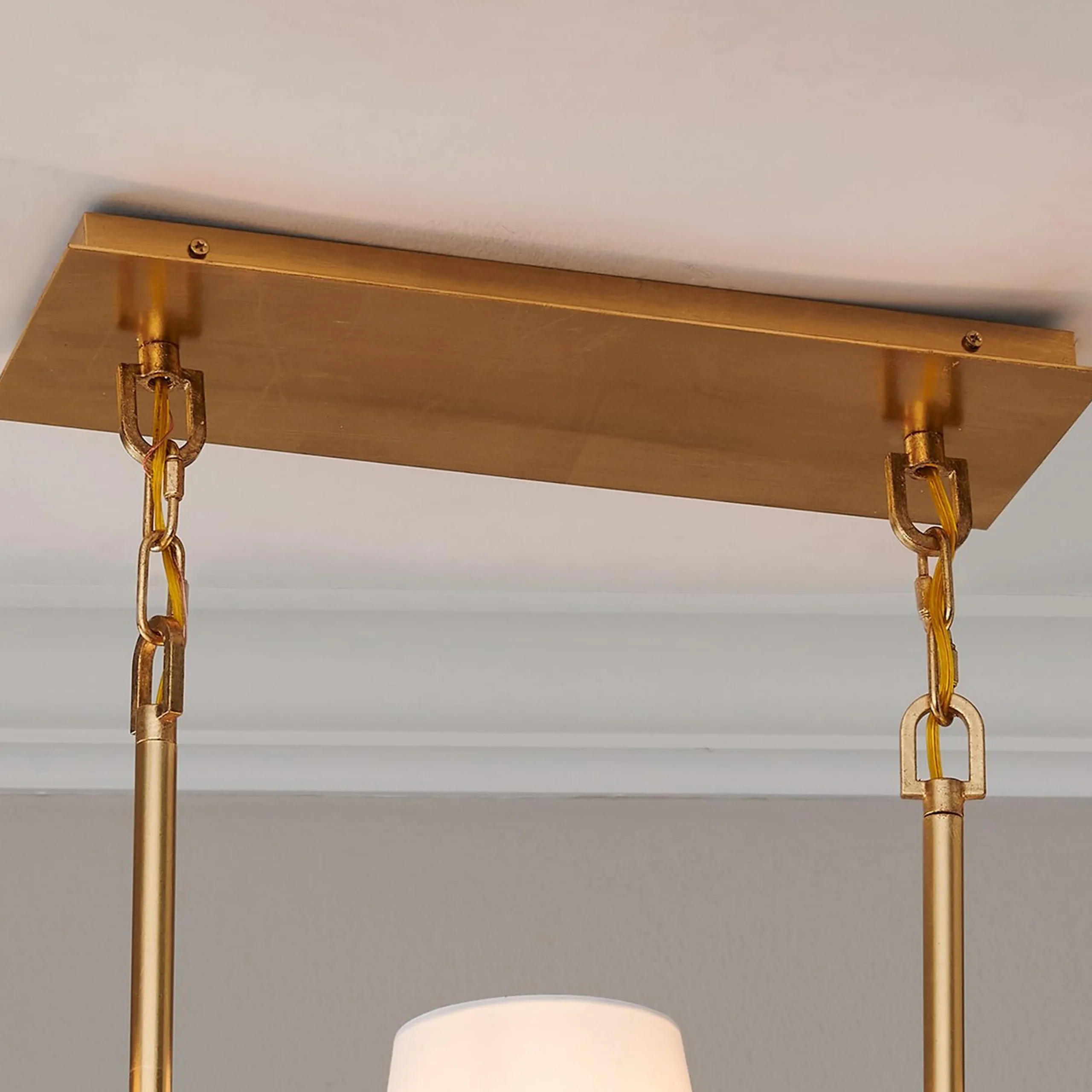 Olive Leaf Island Chandelier