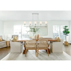 Olive Leaf Island Chandelier