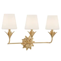 Olive Leaf Petal Vanity Light - 3 Light