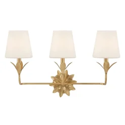Olive Leaf Petal Vanity Light - 3 Light