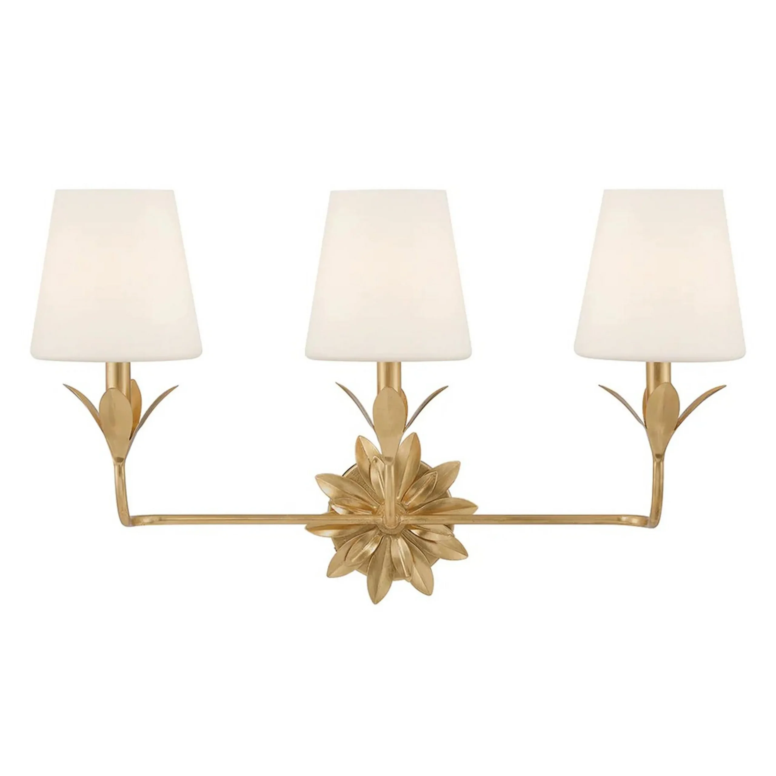 Olive Leaf Petal Vanity Light - 3 Light