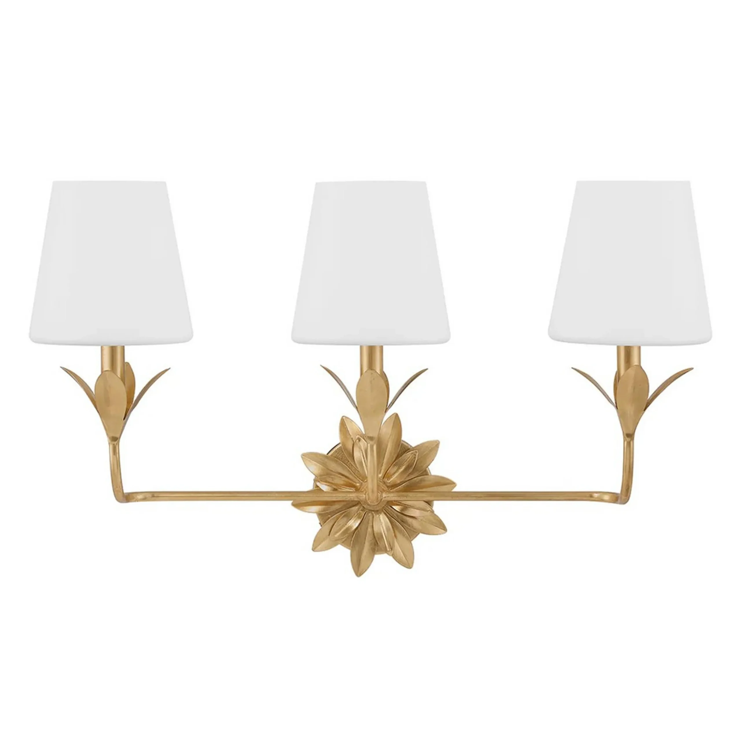 Olive Leaf Petal Vanity Light - 3 Light