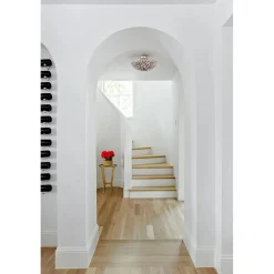 Olive Leaf Semi-Flush Ceiling Light - 4 Light