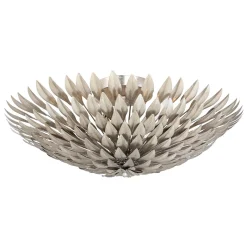Olive Leaf Semi-Flush Ceiling Light - 6 Light