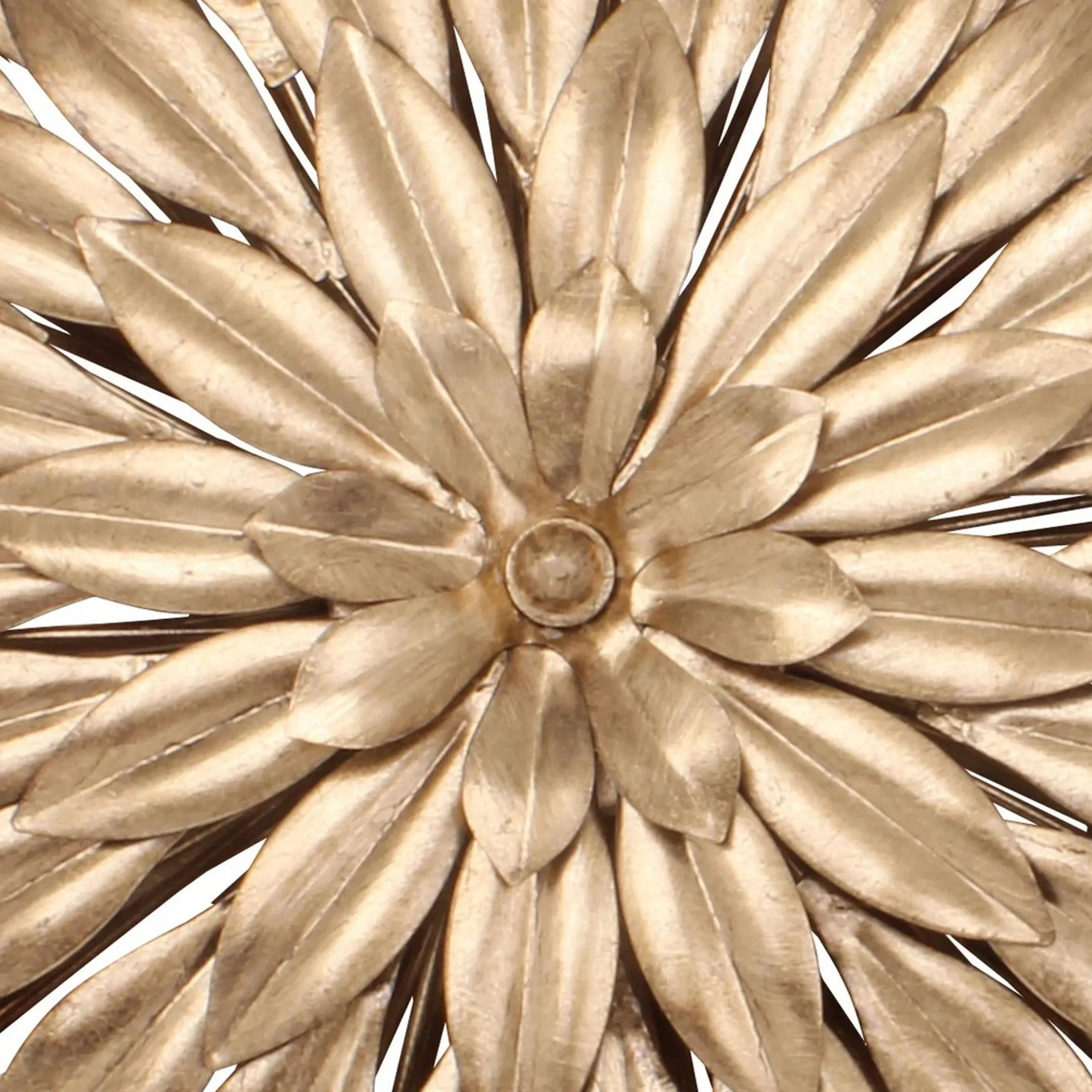 Olive Leaf Semi-Flush Ceiling Light - 6 Light