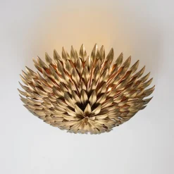 Olive Leaf Semi-Flush Ceiling Light - 4 Light