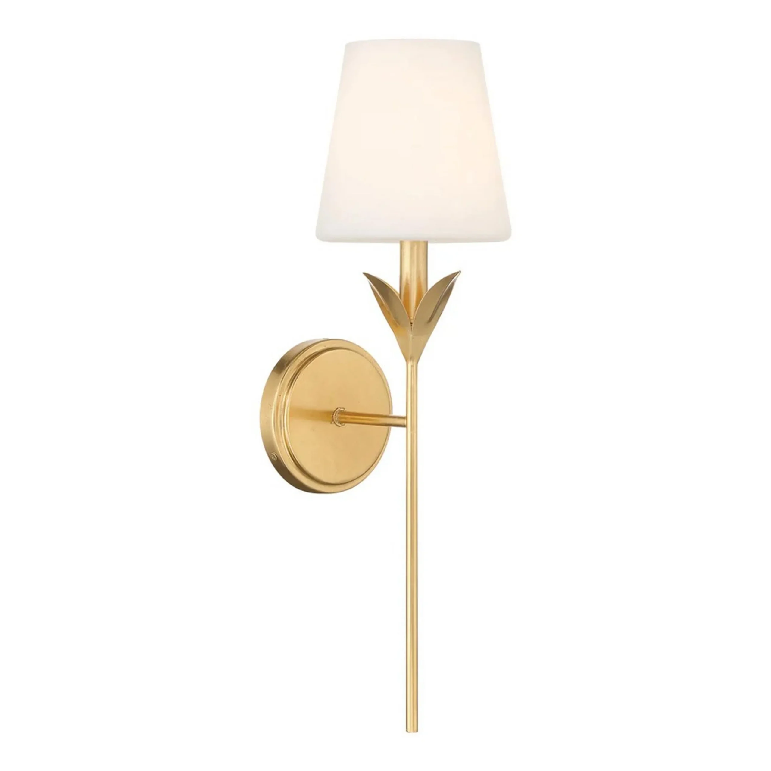 Olive Leaf Stem Bath Sconce - 1 Light