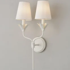 Olive Leaf Stem Sconce - 2 Light