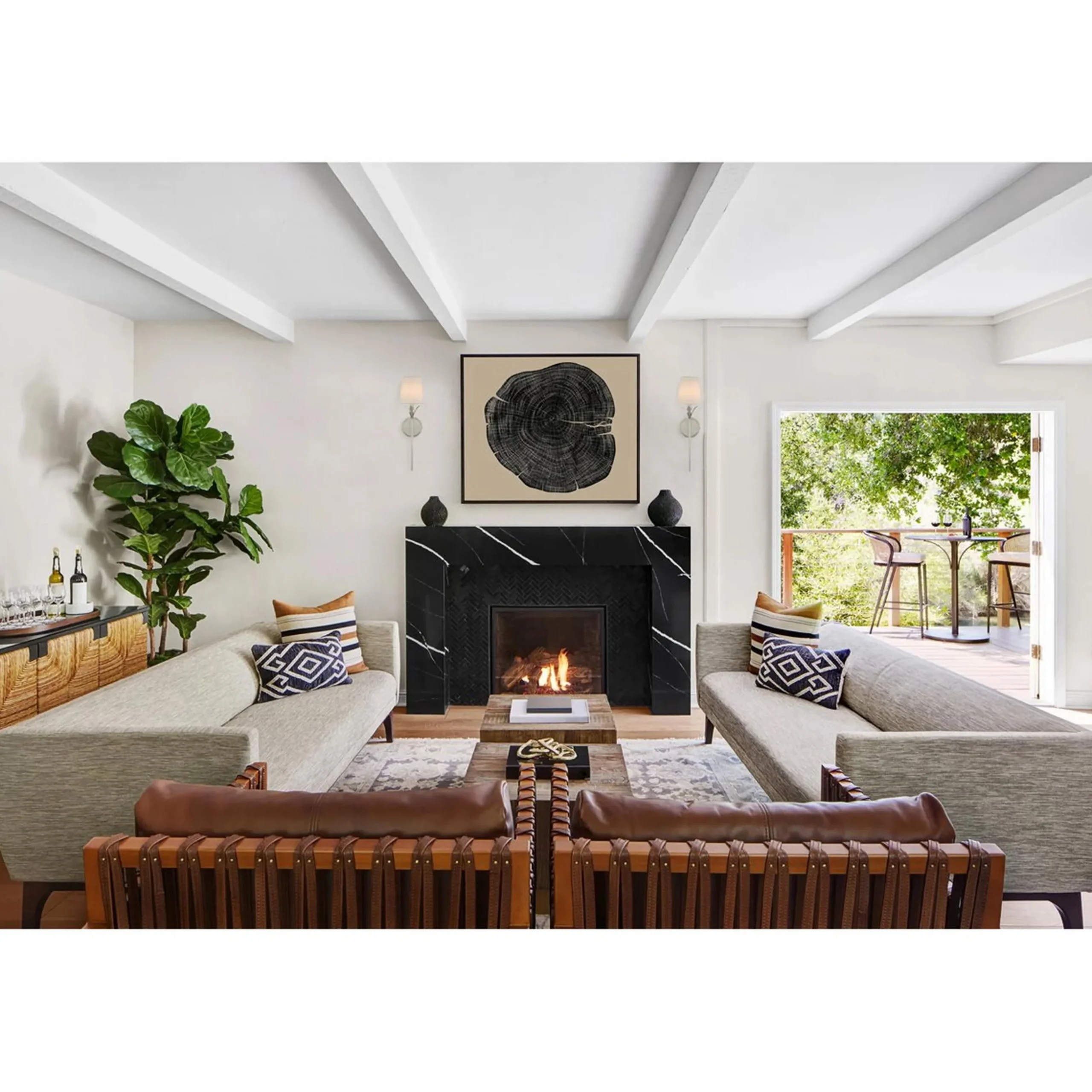 Olive Leaf Stem Sconce - 1 Light