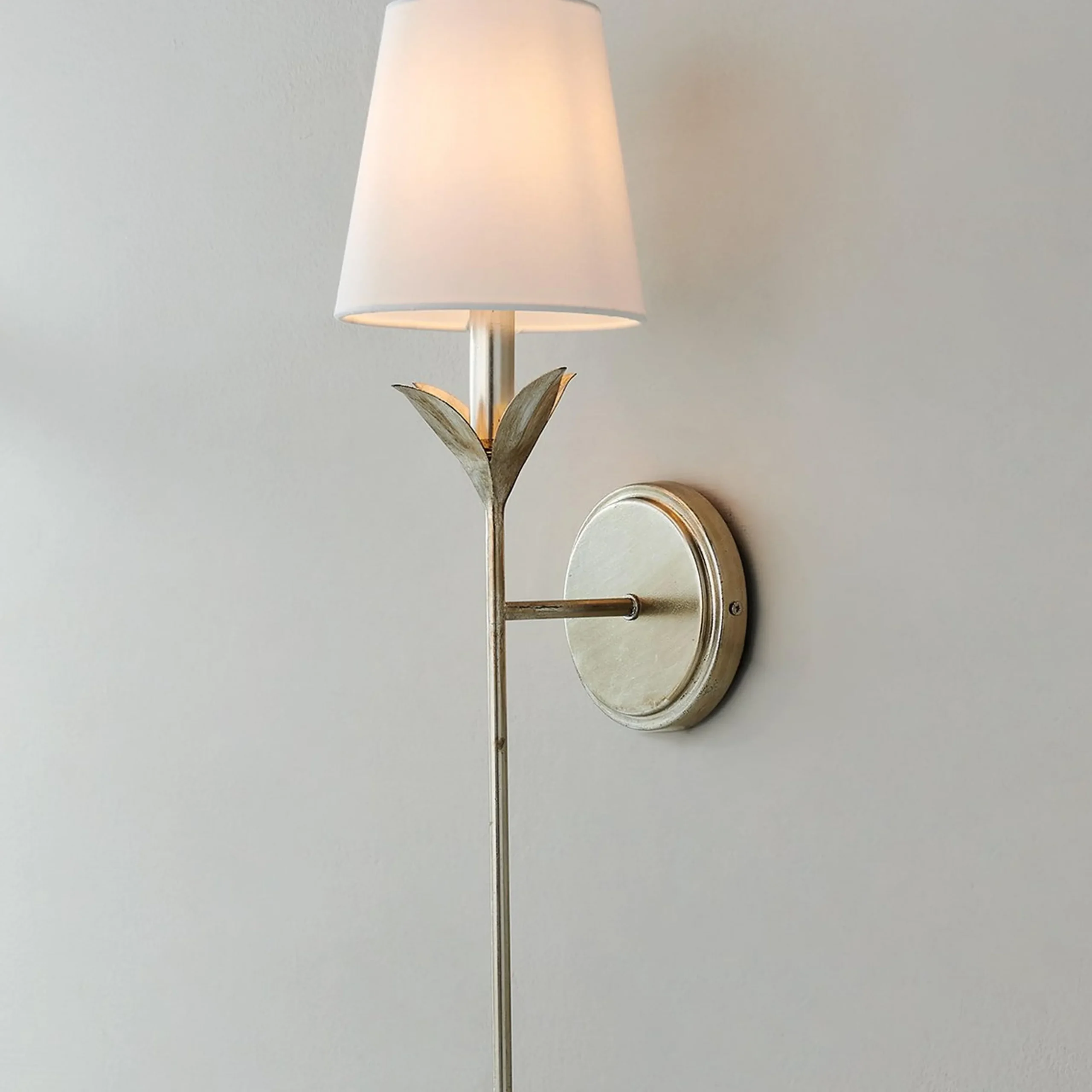 Olive Leaf Stem Sconce - 1 Light