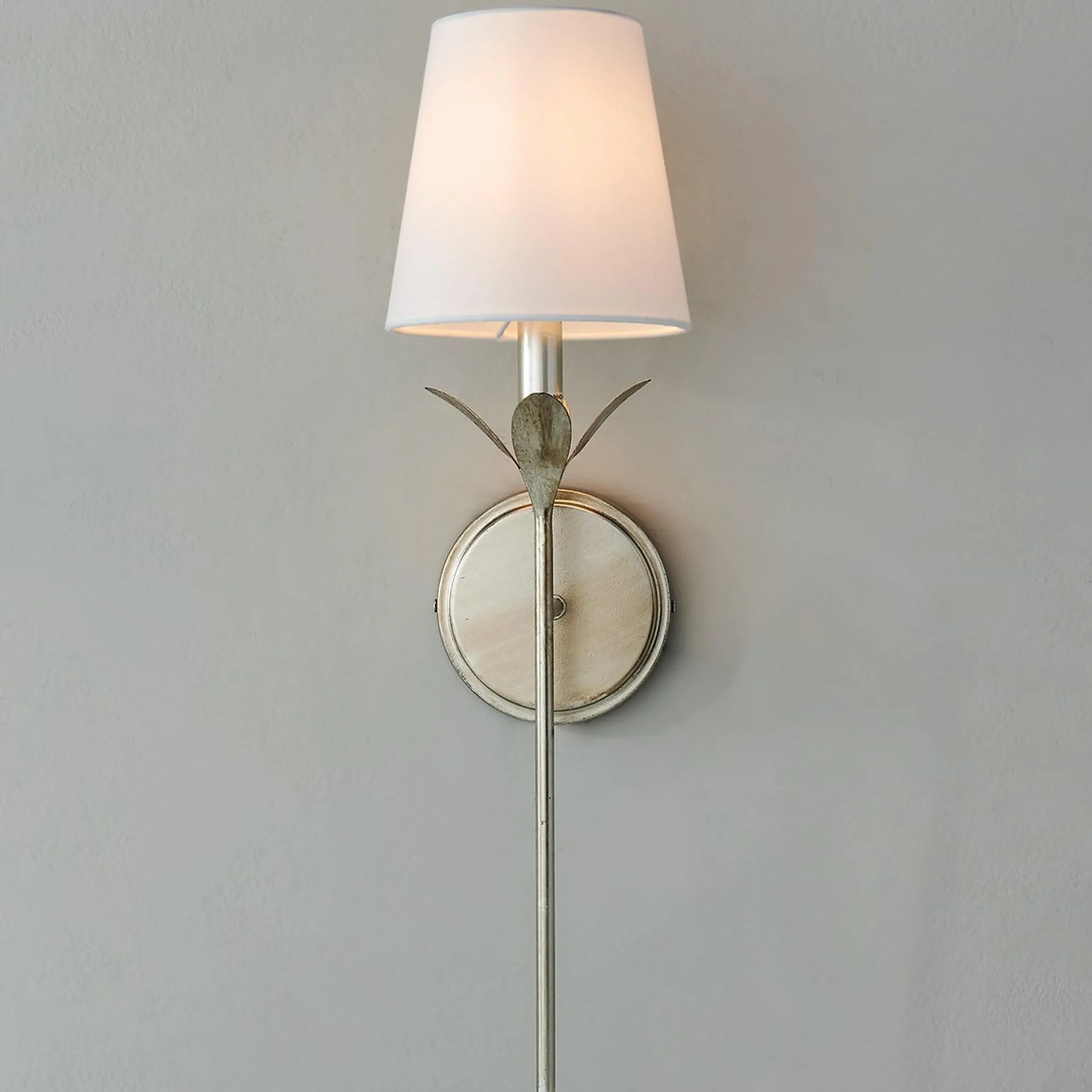 Olive Leaf Stem Sconce - 1 Light