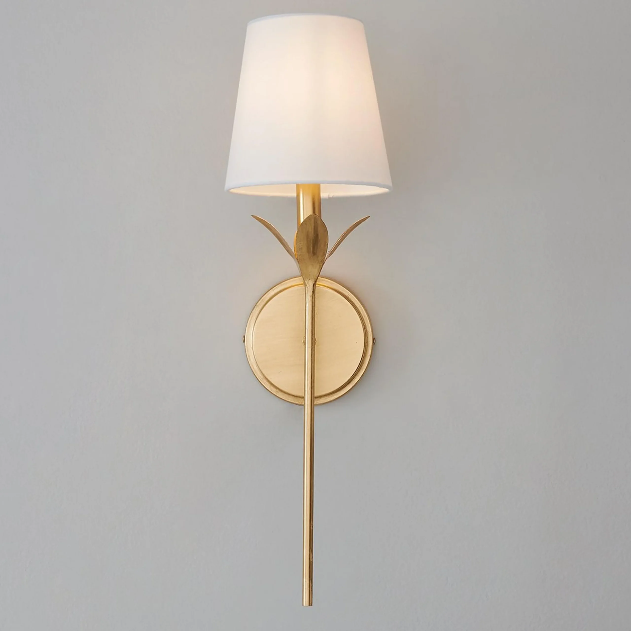 Olive Leaf Stem Sconce - 1 Light