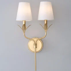 Olive Leaf Stem Sconce - 2 Light