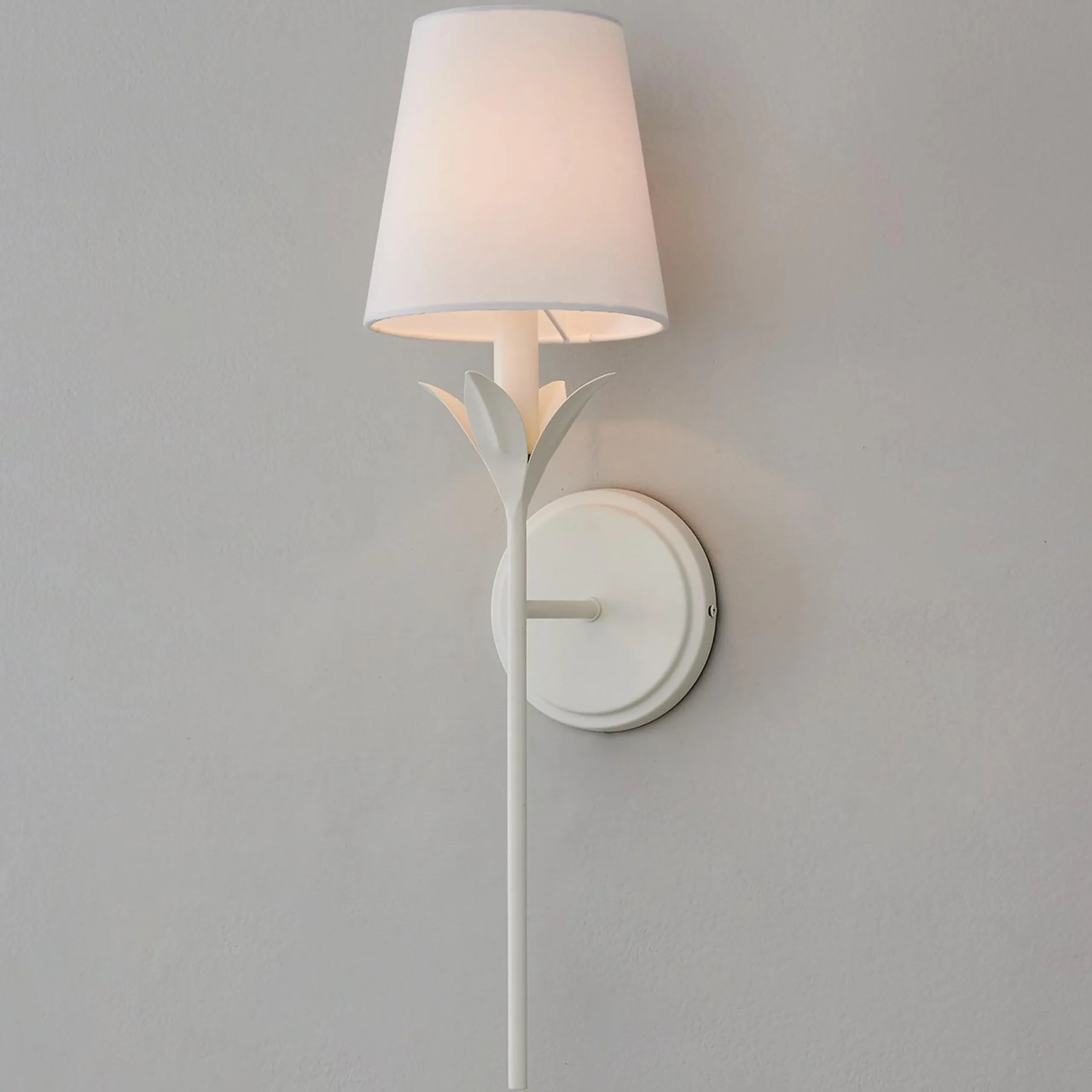 Olive Leaf Stem Sconce - 1 Light