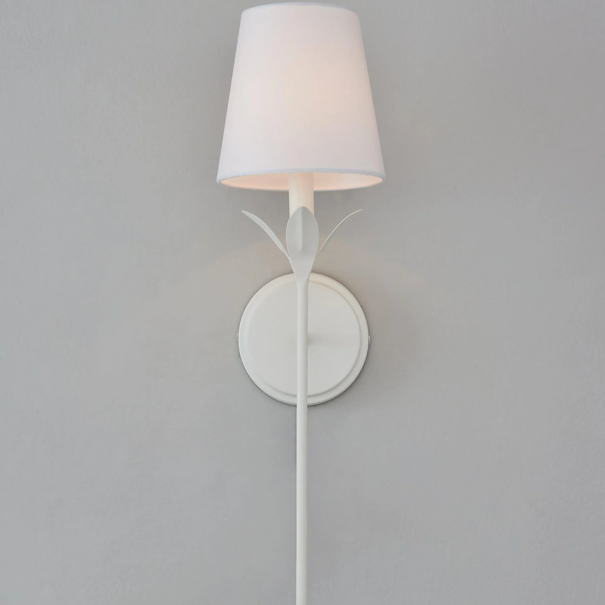Olive Leaf Stem Sconce - 1 Light