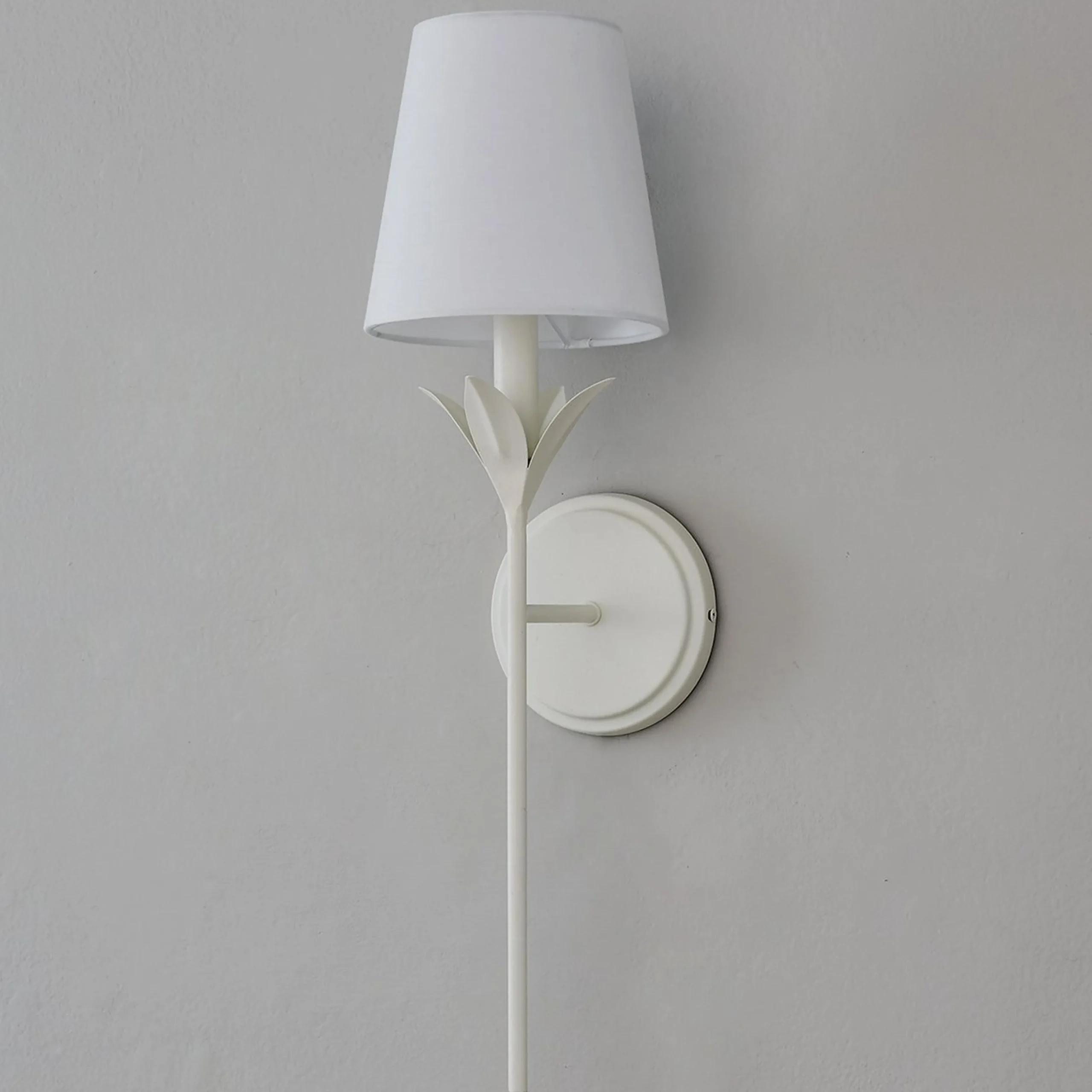 Olive Leaf Stem Sconce - 1 Light