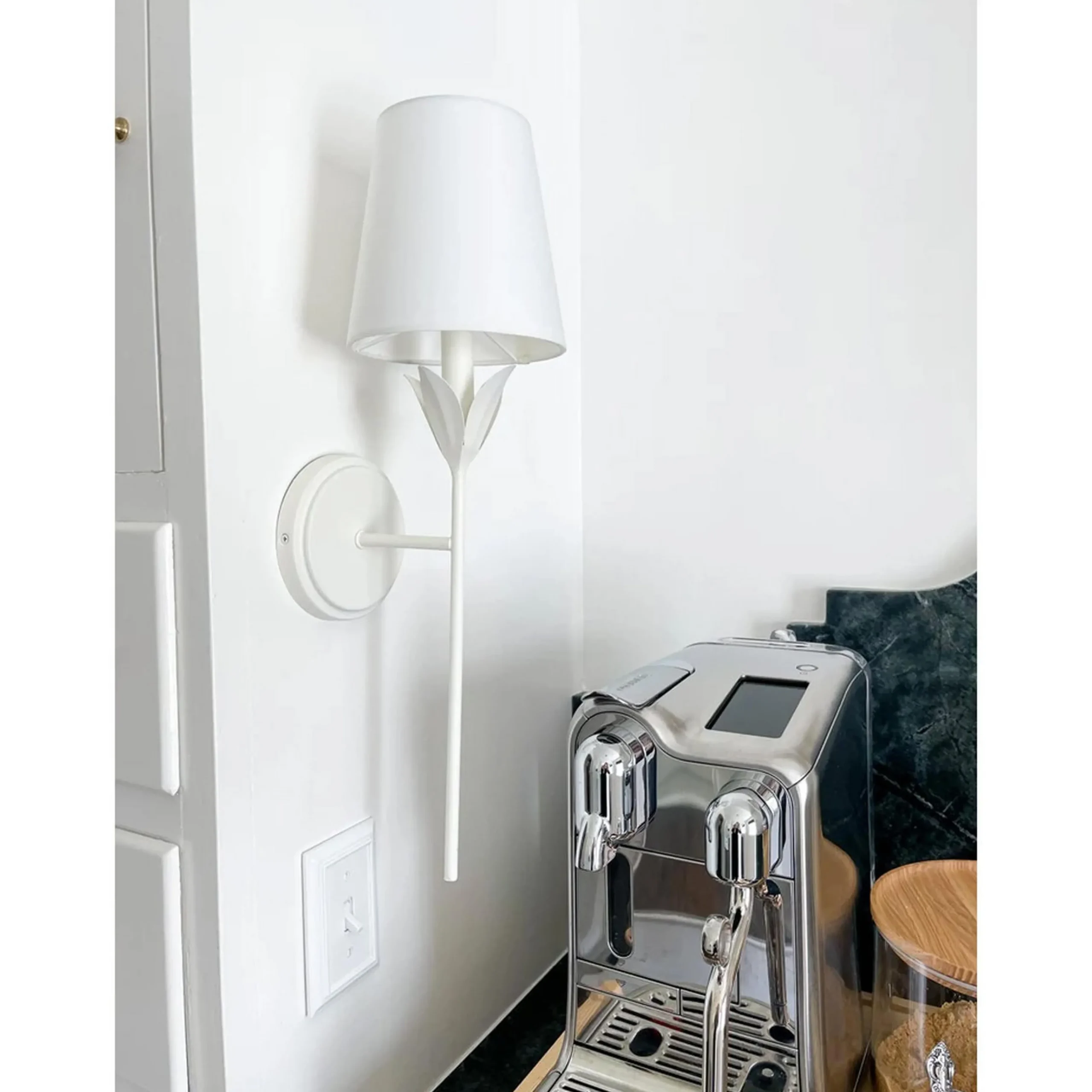 Olive Leaf Stem Sconce - 1 Light