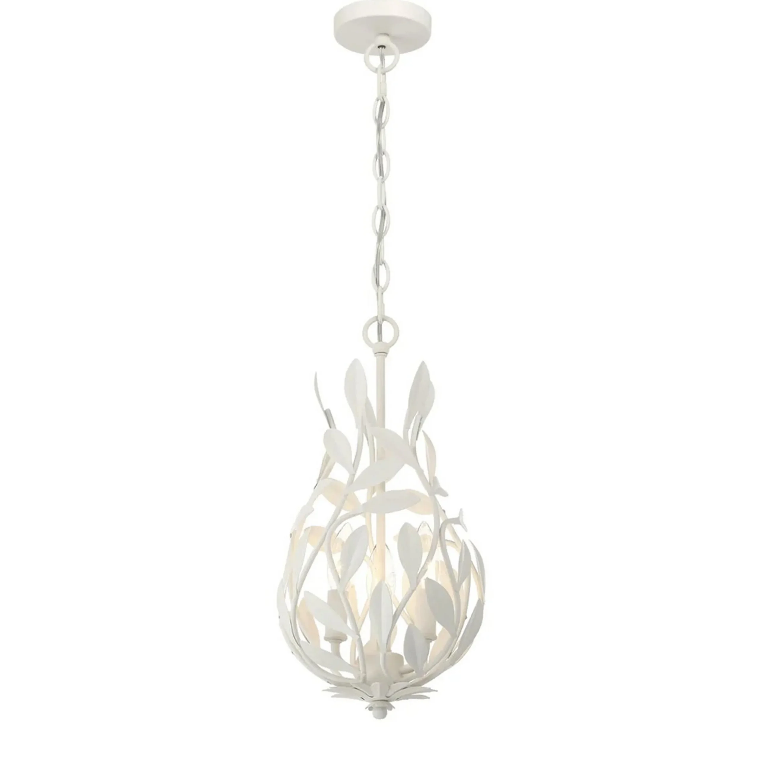 Olive Leaf Vine Lantern - 3 Light